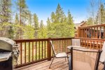 Beautiful patio with natural, forested views, patio seating and grill